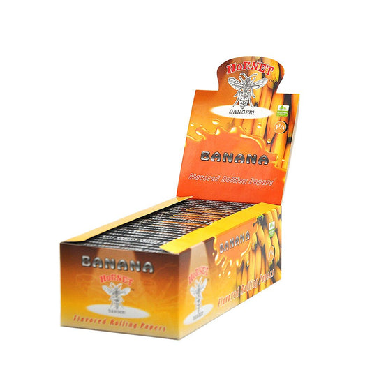 Hornet Banana Flavored Rolling Paper (Full Box) - Bittchaser Smoke Shop