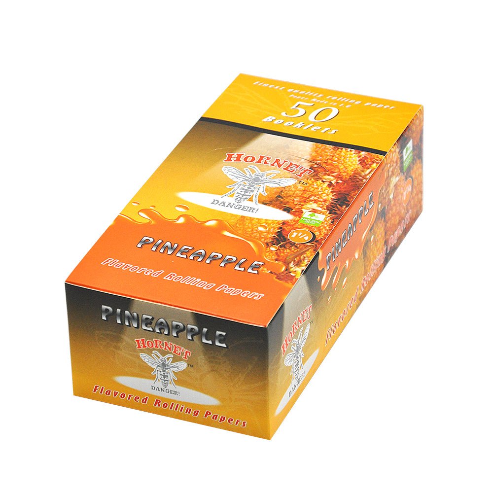 Hornet Pineapple Flavored Rolling Paper (Full Box) - Bittchaser Smoke Shop