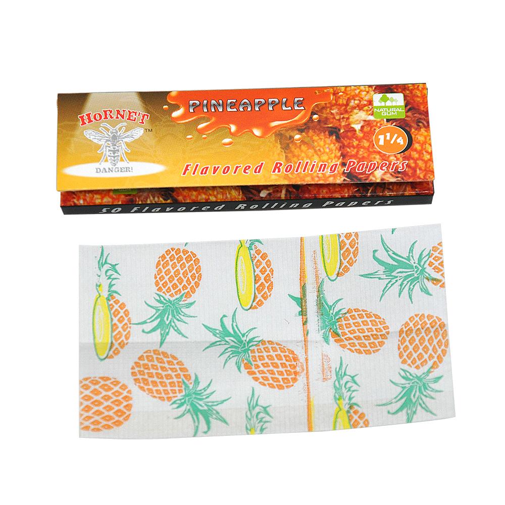 Hornet Pineapple Flavored Rolling Paper (Full Box) - Bittchaser Smoke Shop