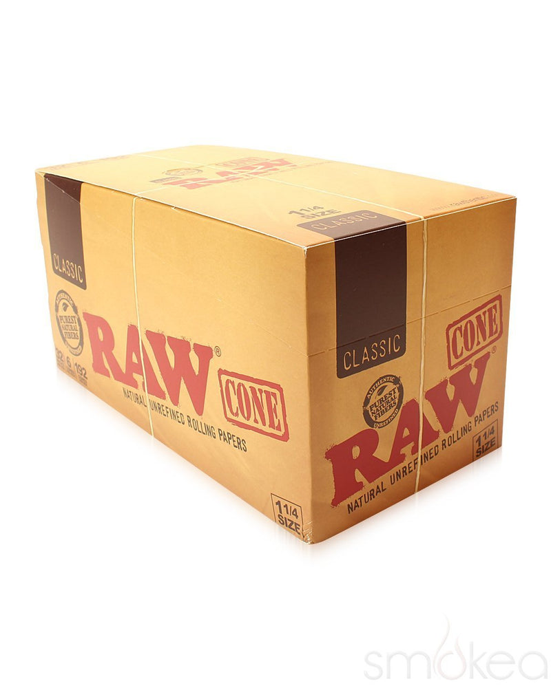 Raw Classic 1 1/4 Pre-Rolled Cones (Full Box)