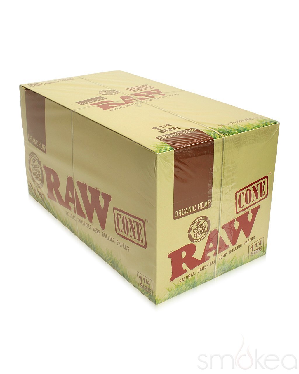 Raw Organic 1 1/4 Pre-Rolled Cones (Full Box) - Bittchaser Smoke Shop