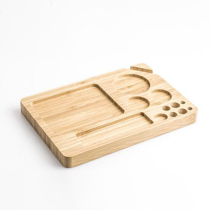 One Piece Wooden Rolling Tray - Bittchaser Smoke Shop