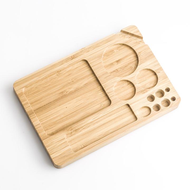 One Piece Wooden Rolling Tray - Bittchaser Smoke Shop