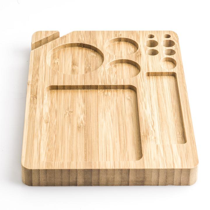 One Piece Wooden Rolling Tray - Bittchaser Smoke Shop