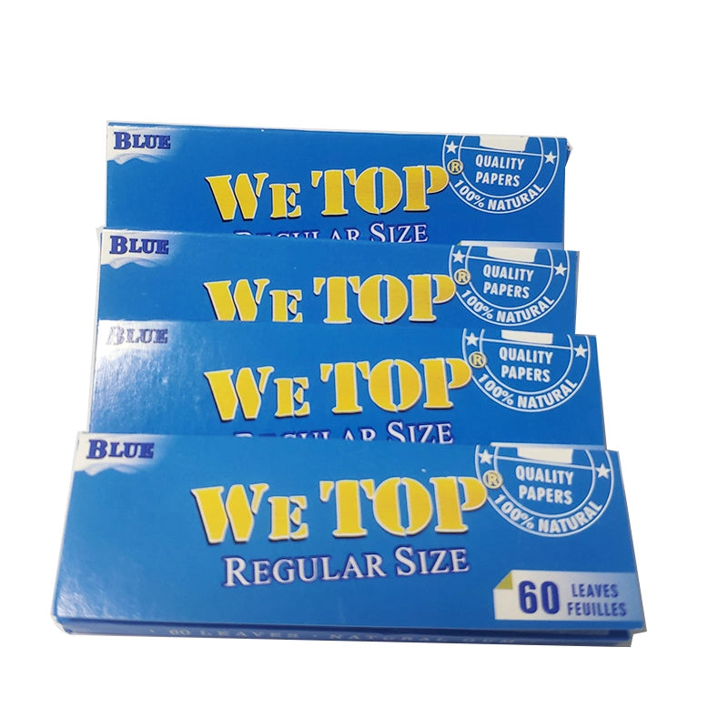 Wetop Blue White Rice Papers 80 Leaves! (Full Box) - Bittchaser Smoke Shop
