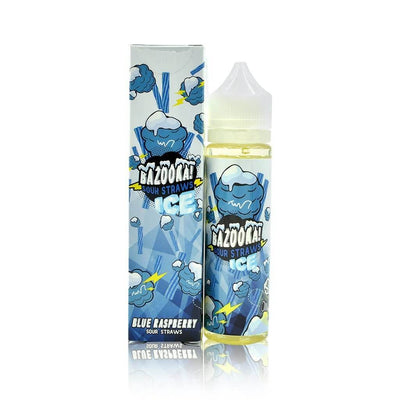 Blue Raspberry Ice Sour Straws - Bazooka Sour Straws Ice E Liquid - Bittchaser Smoke Shop