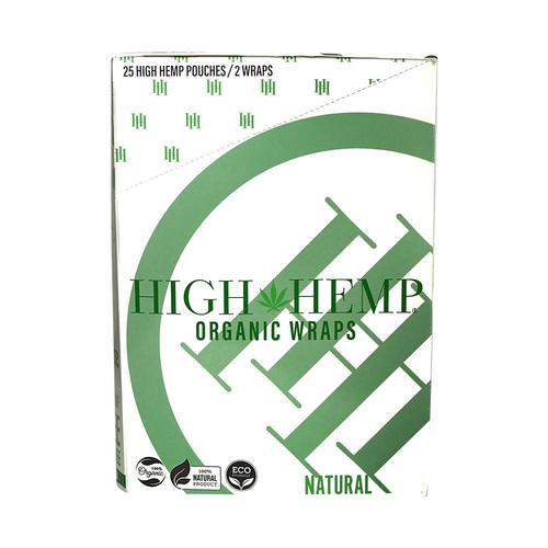 HIGH HEMP Organic Blunt Wraps 100mm - Original - Bittchaser Smoke Shop