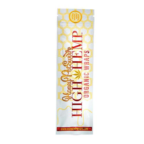 HIGH HEMP Organic Blunt Wraps 100mm - Honey Swirl - Bittchaser Smoke Shop