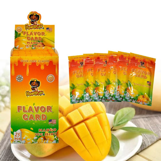 Honeypuff Mango Ice Mint Flavour Cards Insert Infusion - Bittchaser Smoke Shop