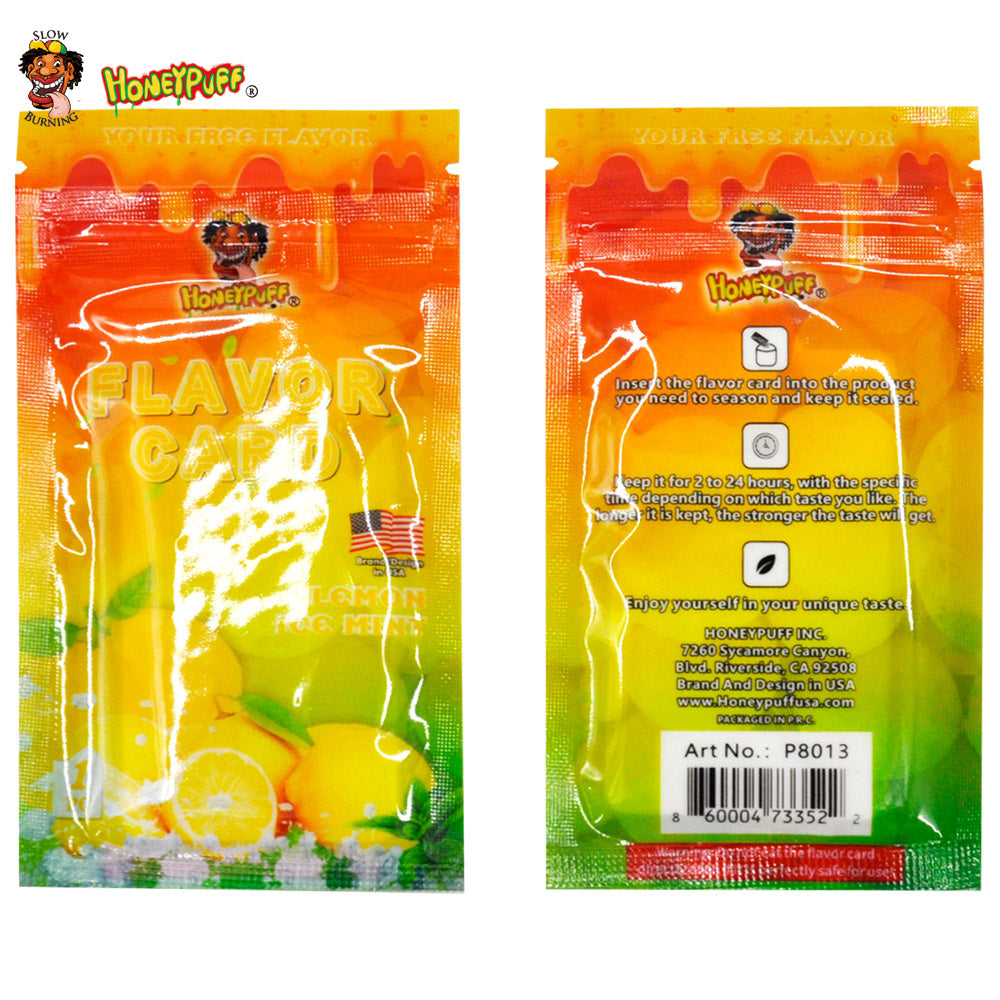 Honeypuff Lemon Ice Mint Flavour Cards Insert Infusion - Bittchaser Smoke Shop
