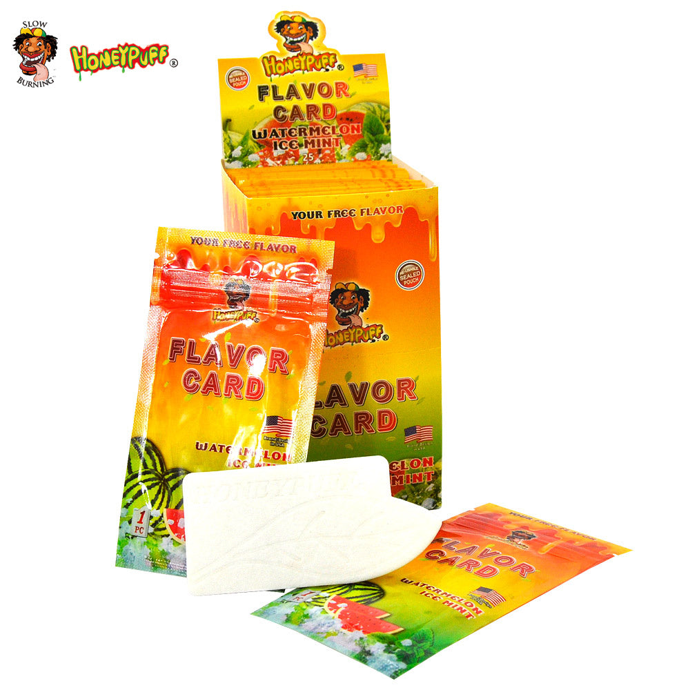 Honeypuff Watermelon Ice Mint Flavour Cards Insert Infusion - Bittchaser Smoke Shop