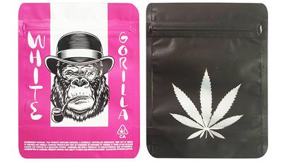 White Gorilla Ziplock Smell Proof Bag - 3.5g