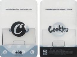 Cookies White Ziplock Smell Proof Bag - 28g (100pcs)