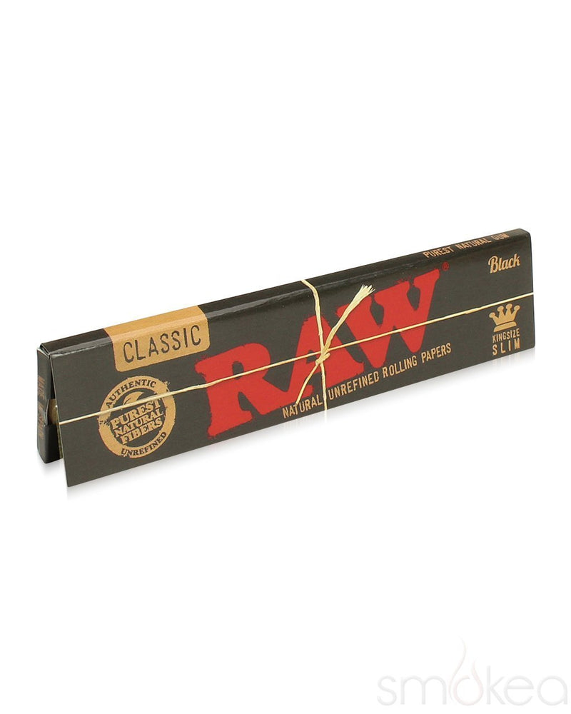 Raw Black Classic King Size Slim Rolling Papers (Full Box)