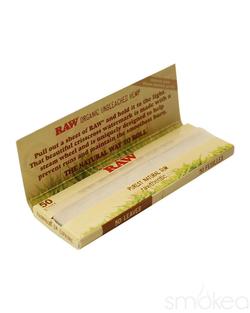 Raw Organic Hemp 1 1/4 Rolling Papers (Full Box) - Bittchaser Smoke Shop