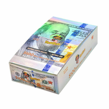 $100 Dollar Bill Rolling Paper - Kingsize (Full box) - Bittchaser Smoke Shop