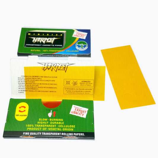 Hornet Gold Transparent 1 1/4 Size Rolling Papers (1 Booklet) - Bittchaser Smoke Shop