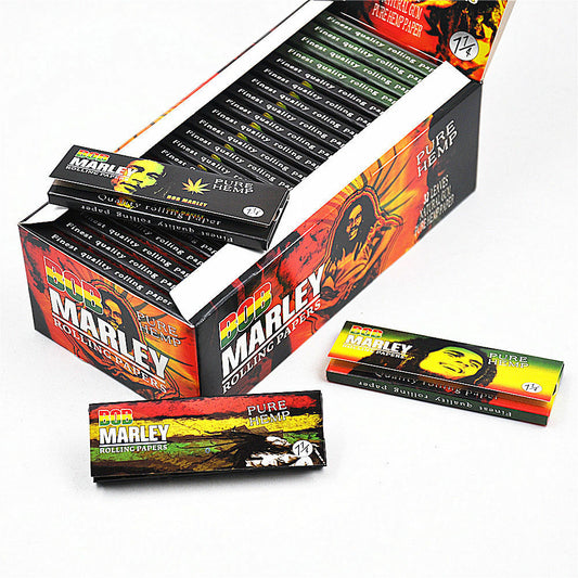BOB MARLEY 1 1/4 Brown Rolling Papers (Full Box) - Bittchaser Smoke Shop