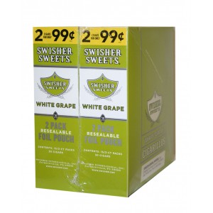 Swisher Sweets Cigarillos Foil Pack - White Grape